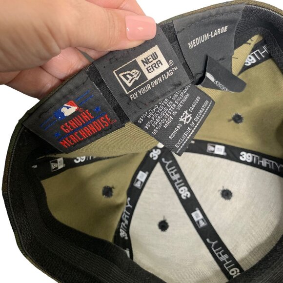New Era New York Yankees Fitted Hat M L Camouflage 39Thirty 6 Panel Embroidered - Picture 7 of 7